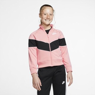 Jachete Nike Sportswear Heritage Full-Zip Fete Corai Negrii Albi | UXIY-56074